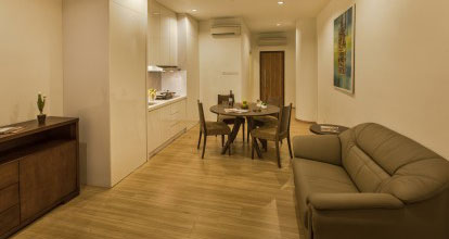 Serviced Apartment Living & Dining